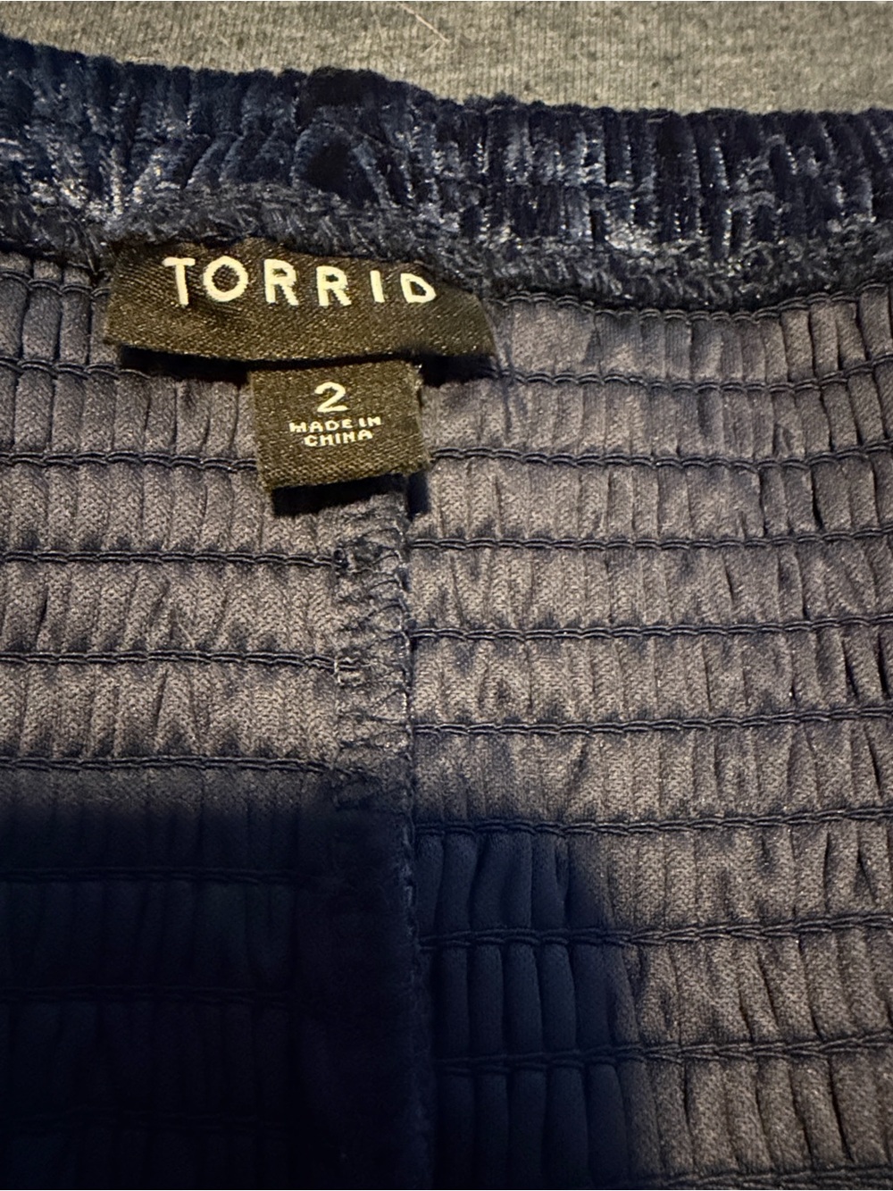Torrid Velvet Floral Fit & Flare Dress in Deep Navy - Picture 6 of 9